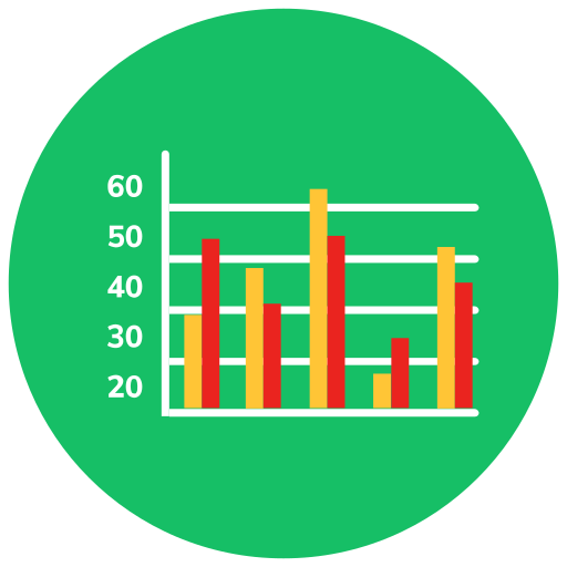 gráfico de barras icono gratis