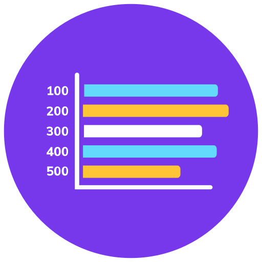 gráfico de barras icono gratis