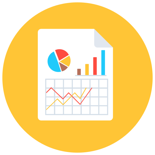 reporte de negocios icono gratis