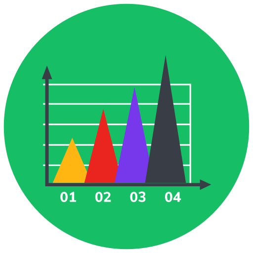 gráfico de barras icono gratis