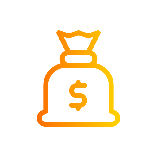 bolsa de dinero icono gratis