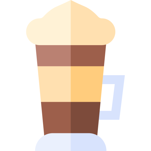 café latté icono gratis