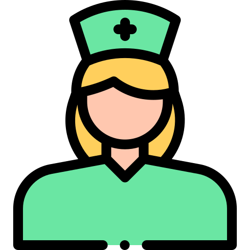 Nurse Detailed Rounded Lineal color icon