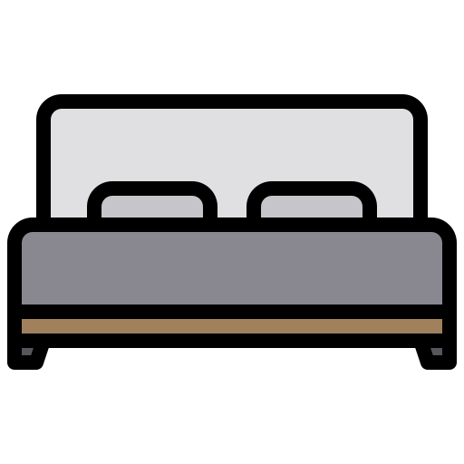 Bed free icon Bed free icon