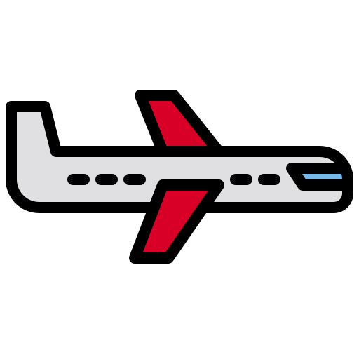 red airplane icon