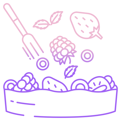 tazón de frutas icono gratis