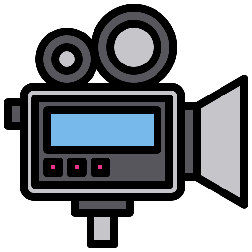 camara de video icono gratis