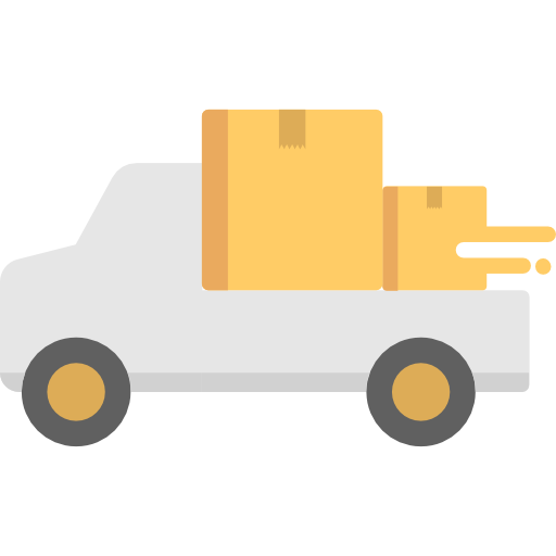 camión de reparto icono gratis