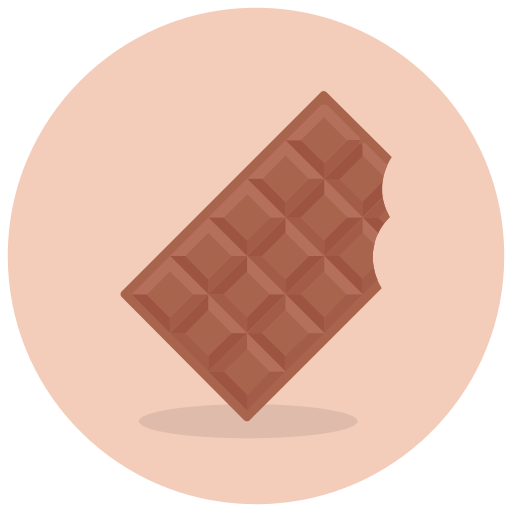 barra de chocolate icono gratis