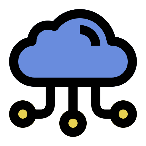 base de datos en la nube icono gratis