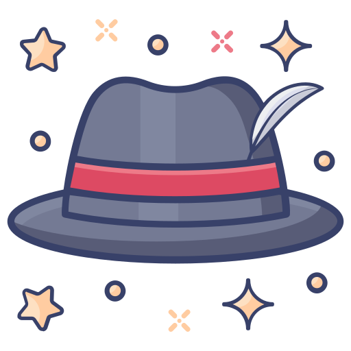 sombrero de detective icono gratis