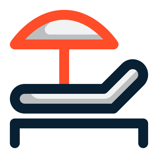 cama solar icono gratis