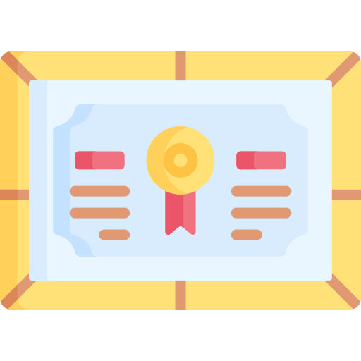 certificado icono gratis