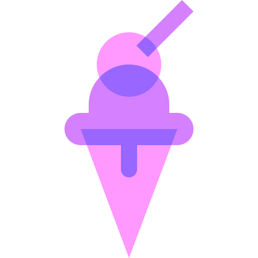 Ice cream Basic Sheer Flat icon