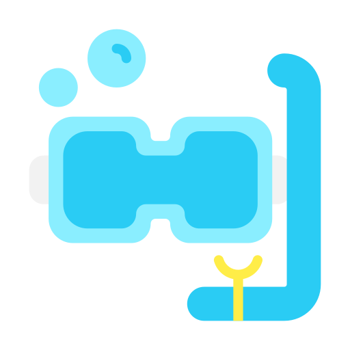 hacer snorkel icono gratis