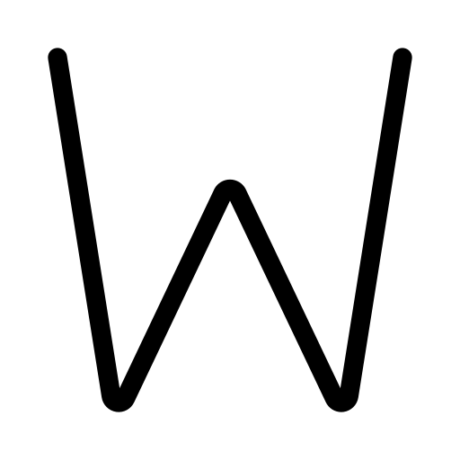 Letter w free icon Letter w free icon