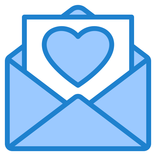 Mail srip Blue icon