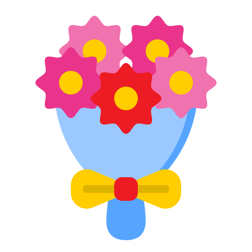 ramo de flores icono gratis