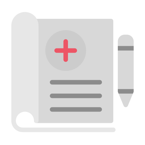 informe médico icono gratis