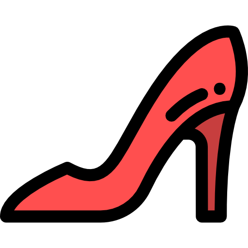 High heel Detailed Rounded Lineal color icon