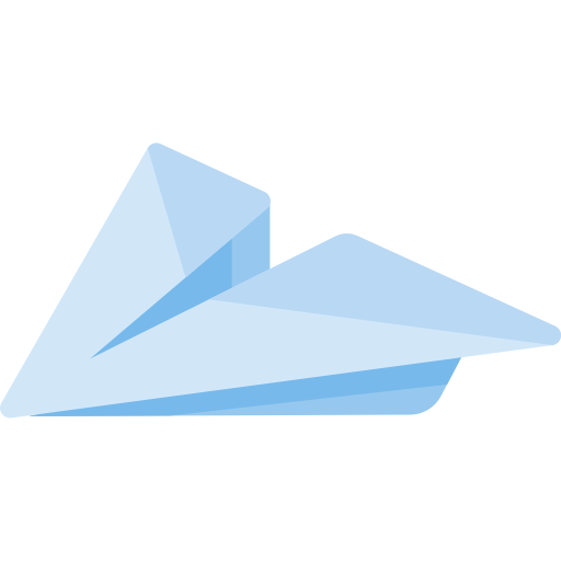 avion de papel icono gratis