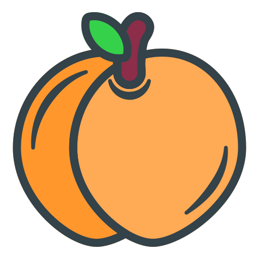 Peach Generic Outline Color Icon