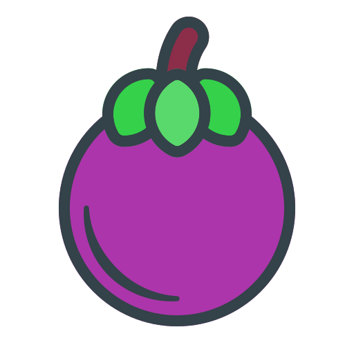 mangostán icono gratis