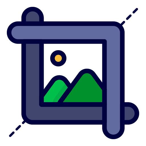 Crop Generic Outline Color icon