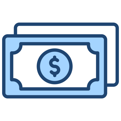 billetes de banco icono gratis