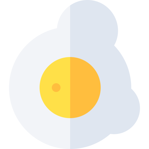 Fried egg Basic Rounded Flat icon