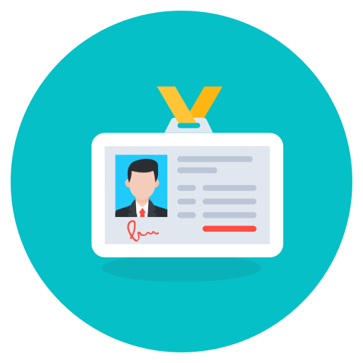 Удостоверение личности бесплатно иконка