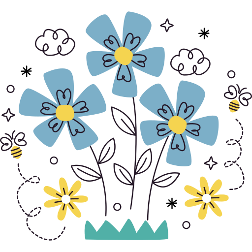 Stickers fleurs aquarelles champêtres – Stickers STICKERS NATURE Fleurs -  Ambiance-sticker
