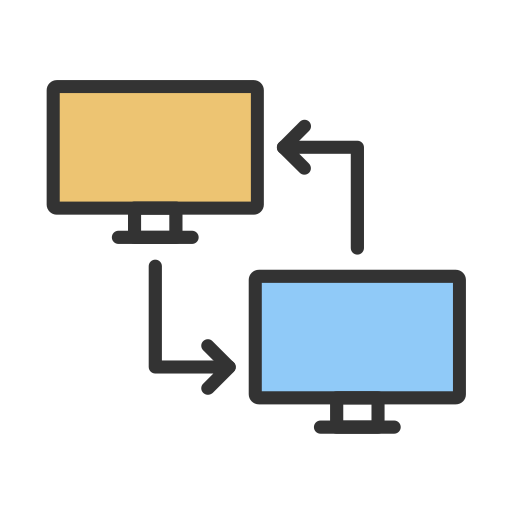 el intercambio de datos icono gratis