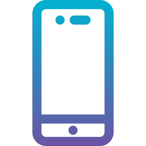 blue cell phone icon
