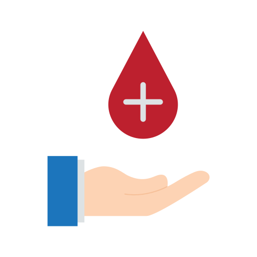 donación de sangre icono gratis