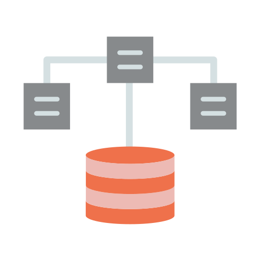 base de datos distribuida icono gratis