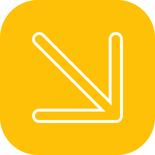 flecha hacia abajo a la derecha icono gratis