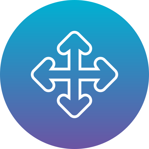 Move selector Generic Flat Gradient icon
