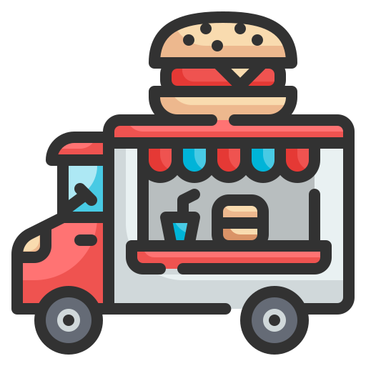 Food Truck Wanicon Lineal Color Icon