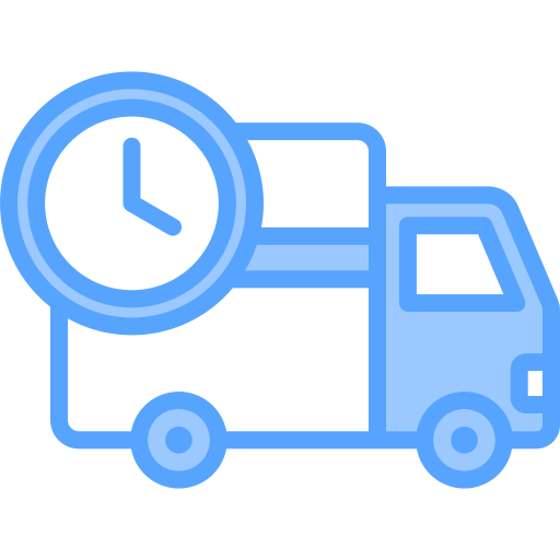 Delivery time Generic Blue icon