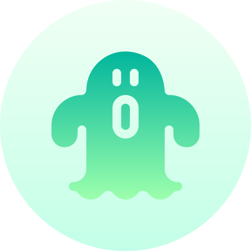 Ghost Basic Gradient Circular icon