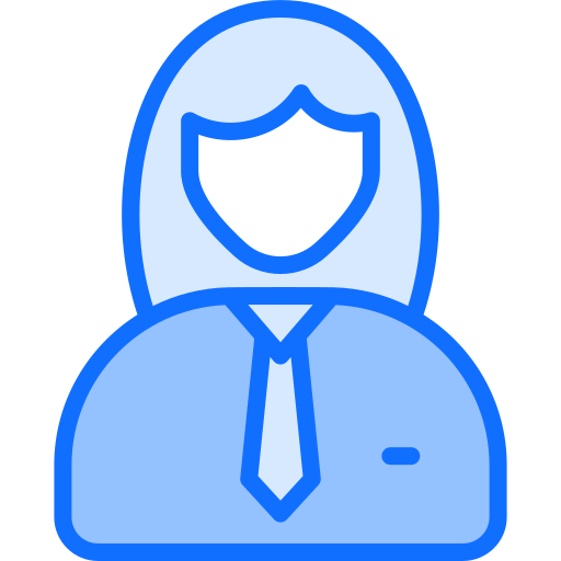 Business woman Generic Blue icon