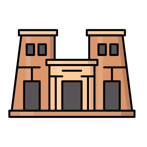 templo de luxor icono gratis