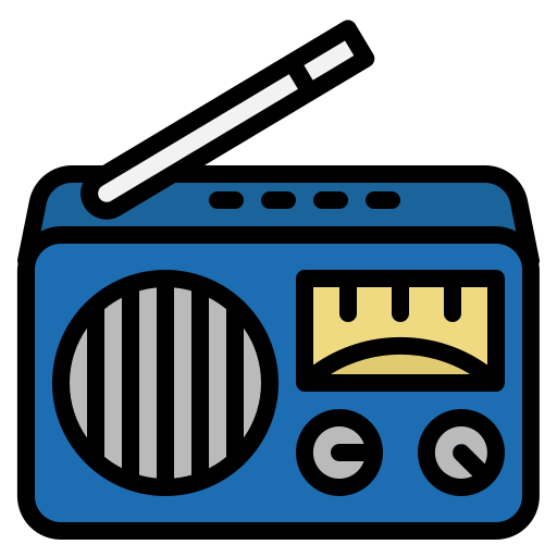 Radio Generic Outline Color icon