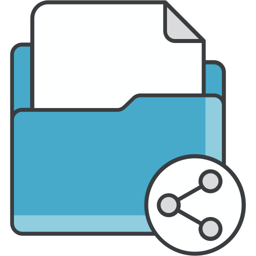 compartición de archivos icono gratis