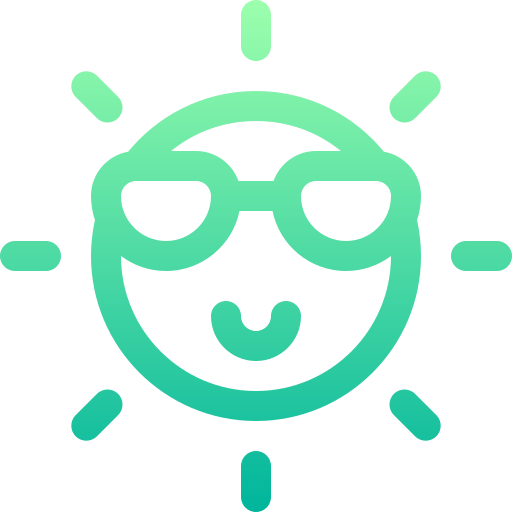 Sun Basic Gradient Lineal color icon