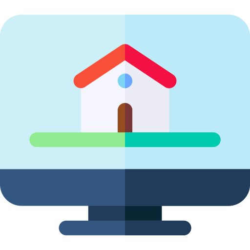 Home Basic Rounded Flat icon