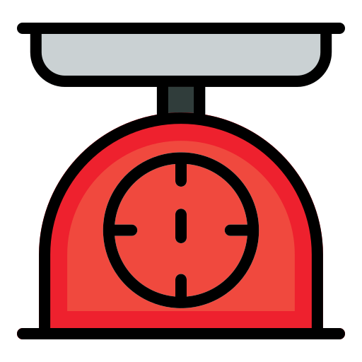 Kitchen scale Generic Outline Color icon