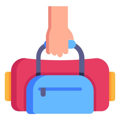 Gym discount bag icon