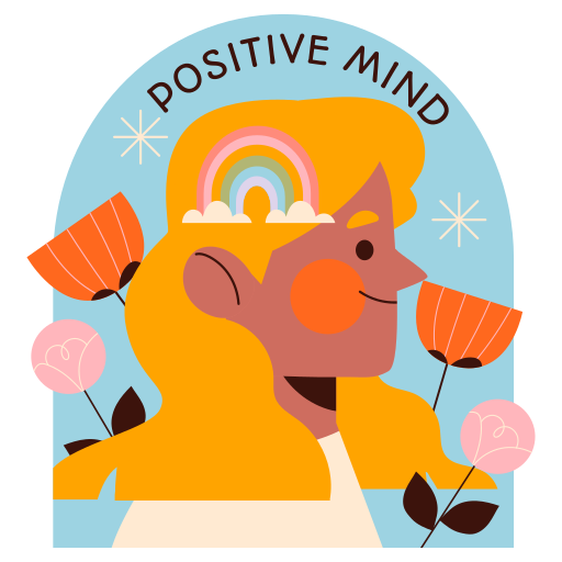 mentes positivas gratis sticker